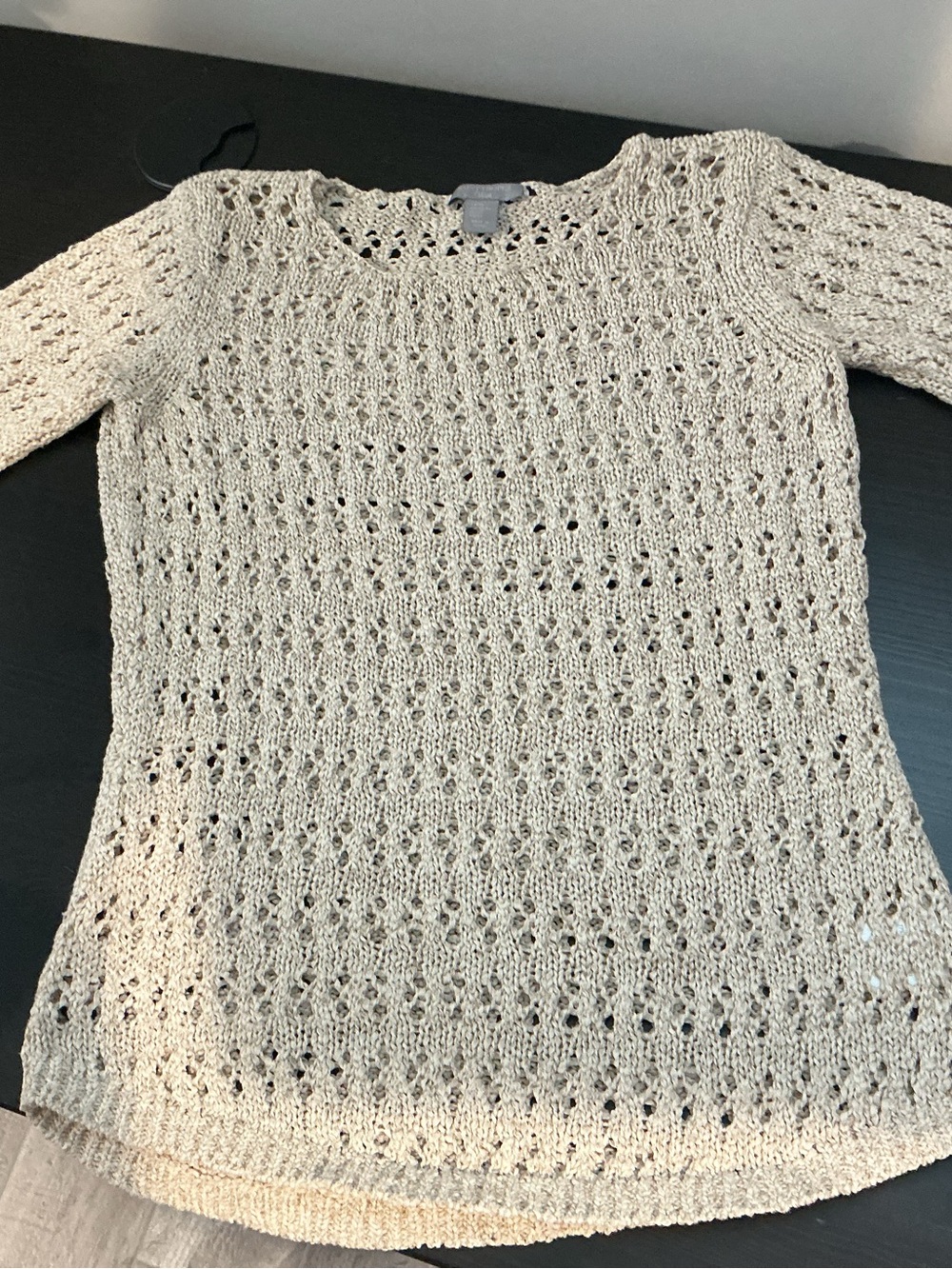 Women’s Lightweight Open-Knit Sweater - Cream